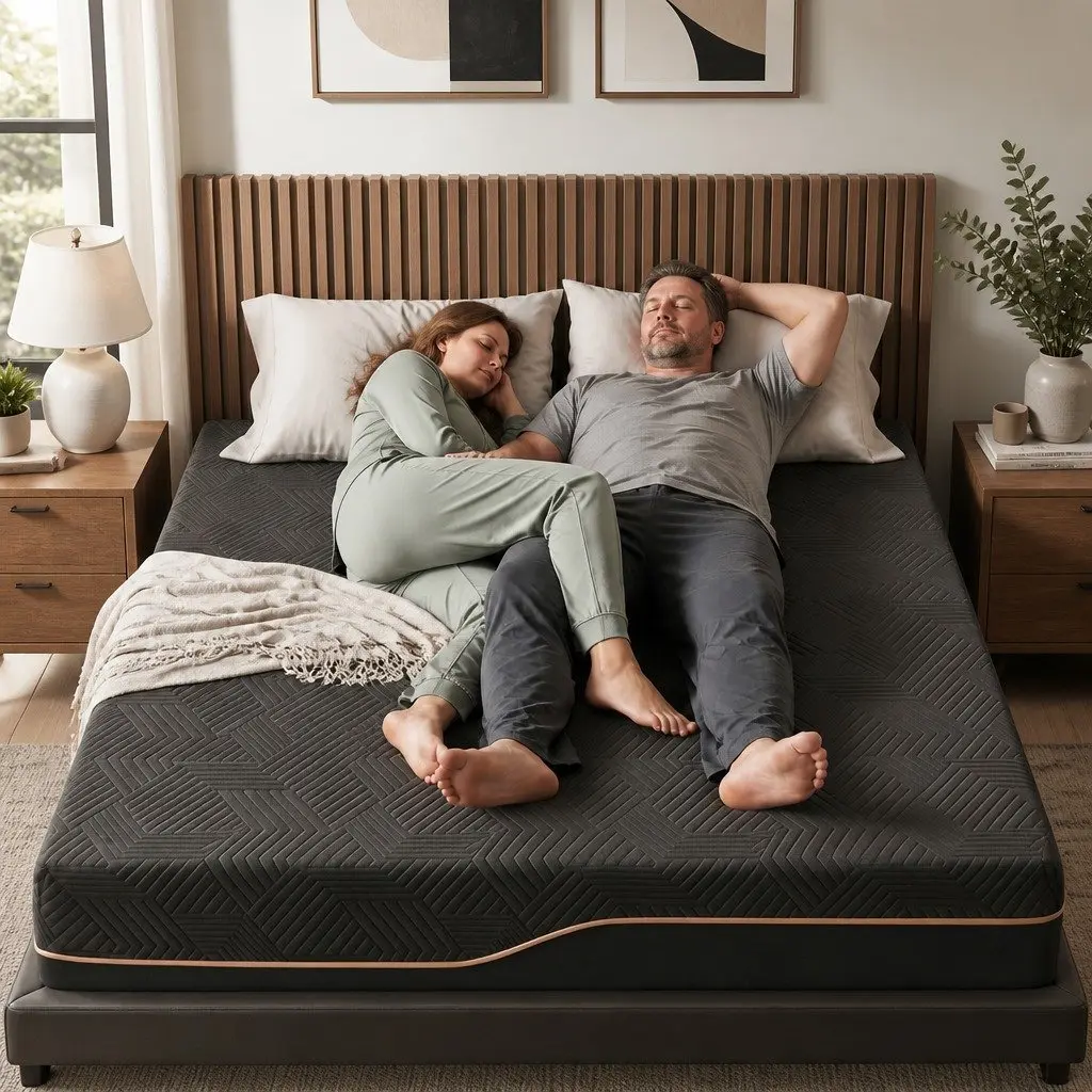 Double Memory Foam Mattress Cooling Gel 30cm Medium Firm