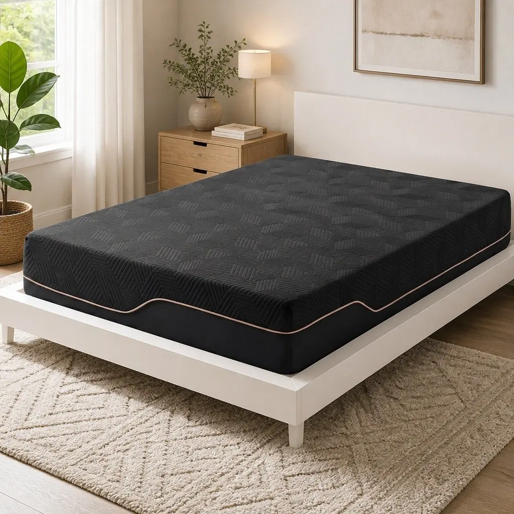 Double Memory Foam Mattress Cooling Gel 30cm Medium Firm