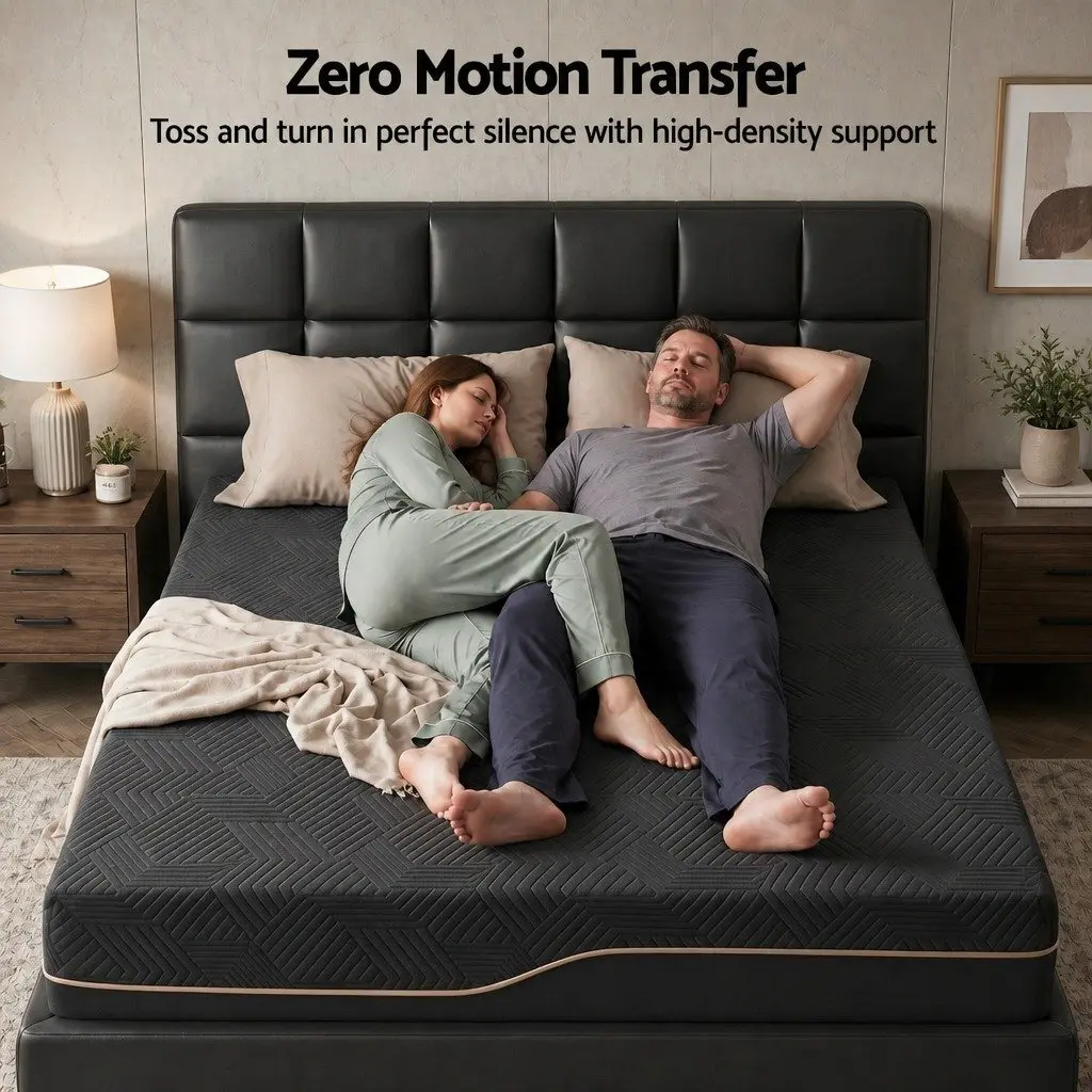 Queen Memory Foam Mattress 30cm Medium Firm Gel Cooling Comfort Sleep Bed in Box