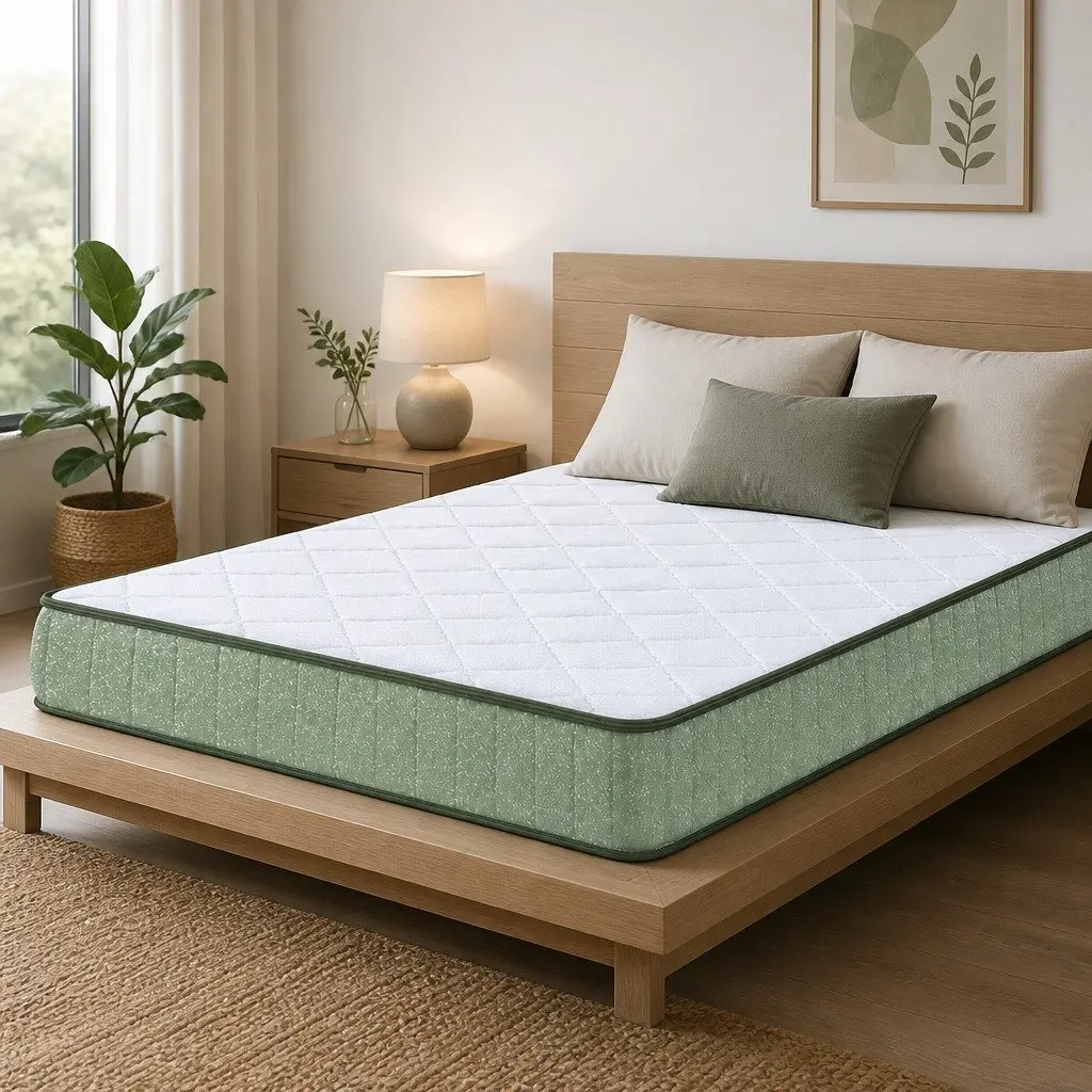 Queen Memory Foam Mattress 25cm Dual Layer Zipped Cover Gel Cooling Foam Bed