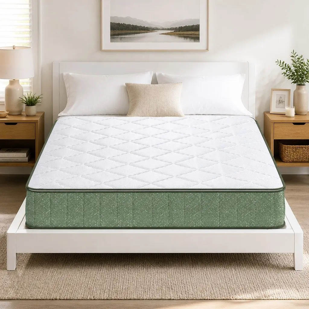 Queen Memory Foam Mattress 25cm Dual Layer Zipped Cover Gel Cooling Foam Bed