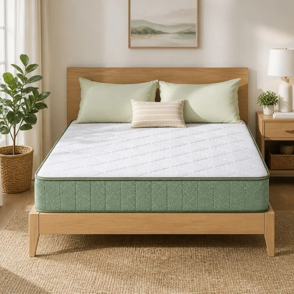 Queen Memory Foam Mattress 25cm Dual Layer Zipped Cover Gel Cooling Foam Bed