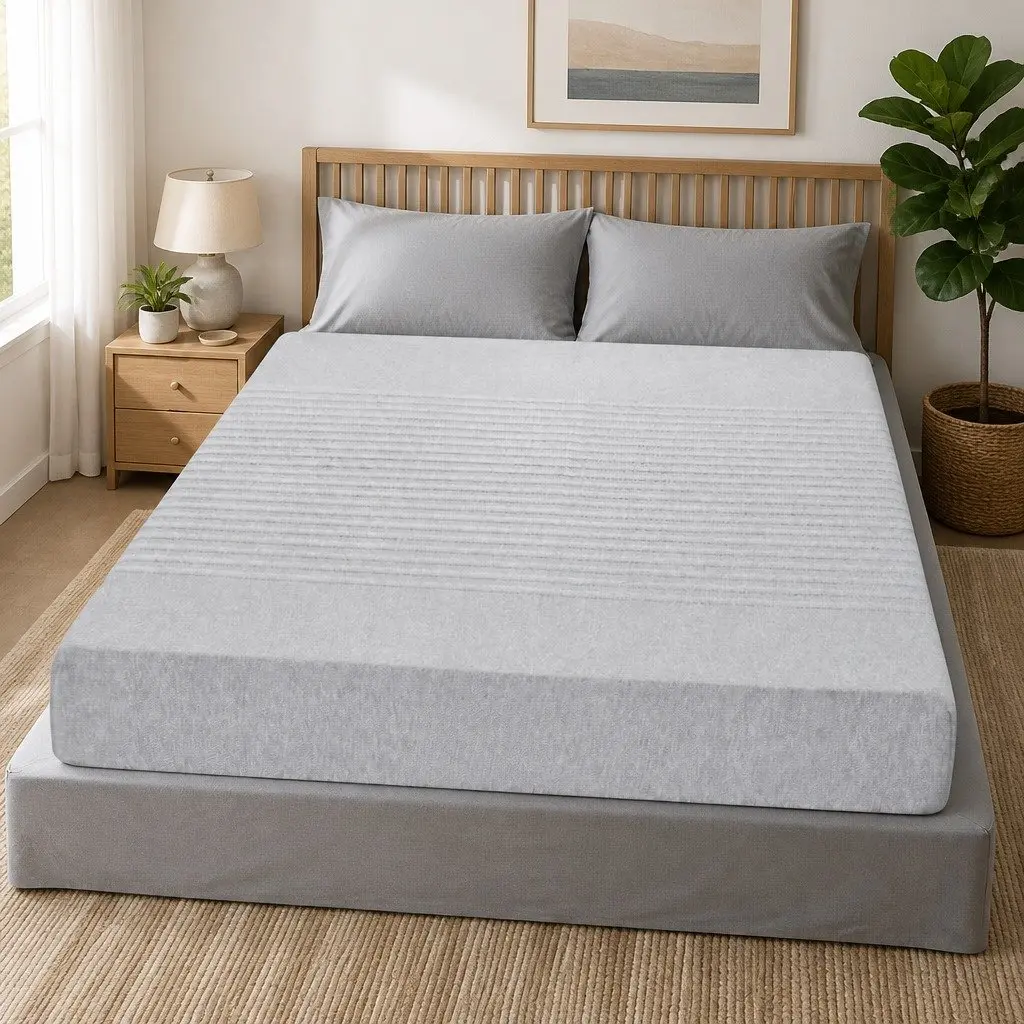 King Single Memory Foam Mattress 15cm Cool Gel 7-Zone Support Bamboo Cover