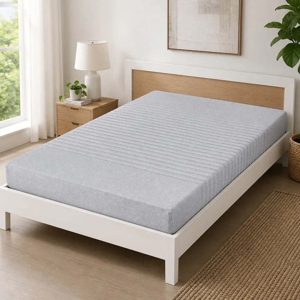 King Single Memory Foam Mattress 15cm Cool Gel 7-Zone Support Bamboo Cover