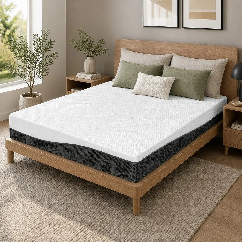 Memory Foam Mattress Cool Gel Double Queen Size Pressure Relief Non Spring Bed