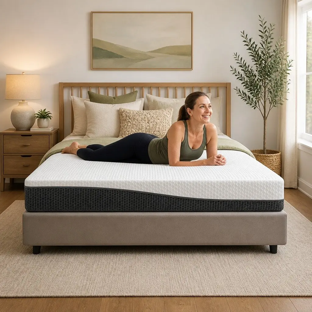 Memory Foam Mattress Cool Gel Double Queen Size Pressure Relief Non Spring Bed