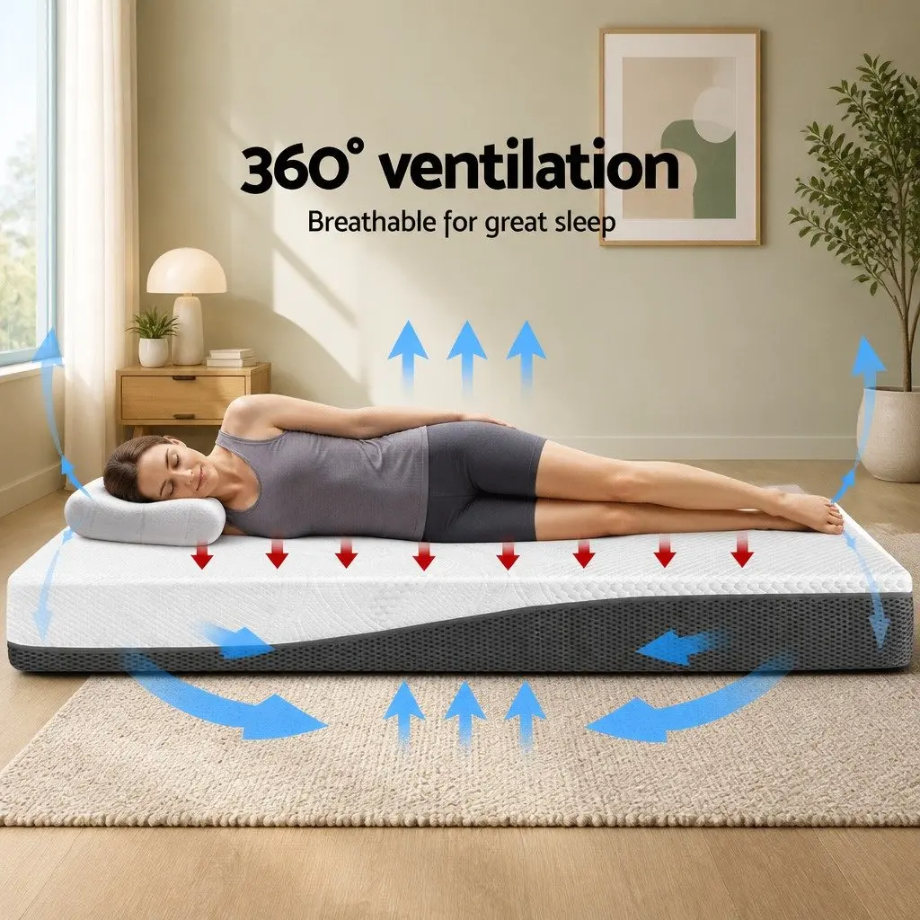 Memory Foam Mattress Cool Gel Double Queen Size Pressure Relief Non Spring Bed