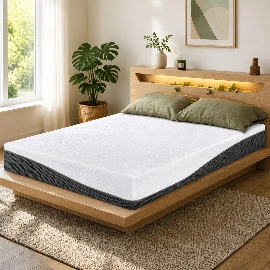 Memory Foam Mattress Cool Gel Double Queen Size Pressure Relief Non Spring Bed