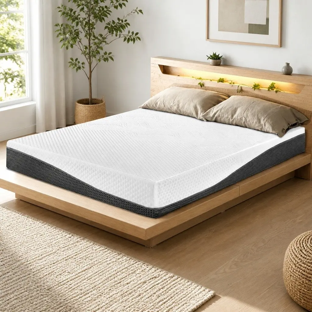 Memory Foam Mattress Cool Gel 21cm Queen Size Pressure Relief Non-Spring Bed