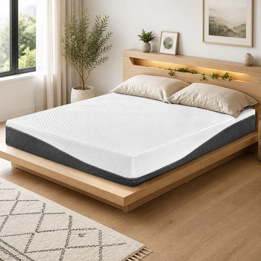 Memory Foam Mattress Cool Gel 21cm Queen Size Pressure Relief Non-Spring Bed