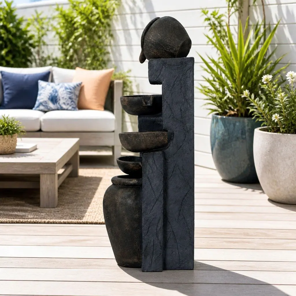 Solar Water Fountain for Gardens