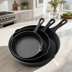 Cook with Confidence Using a 3-Piece Frying Pan Set