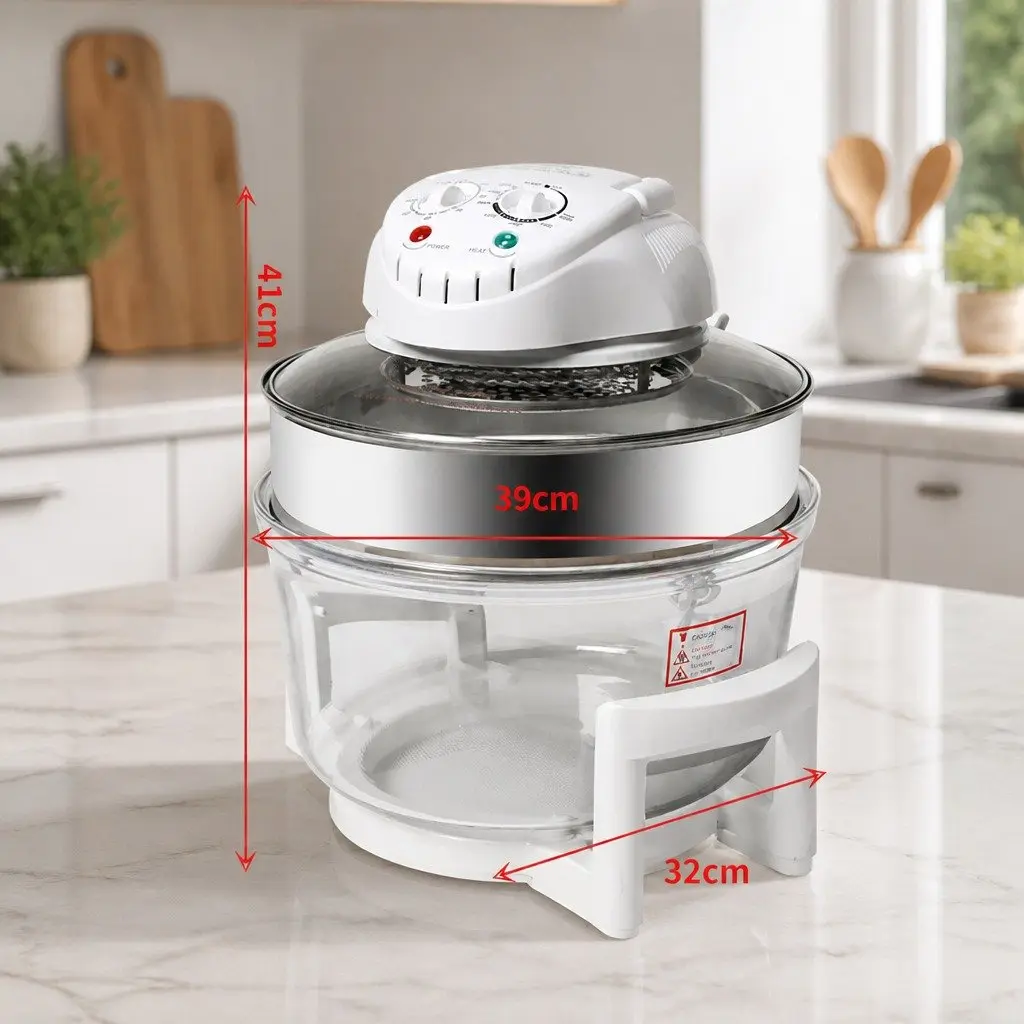 Air Fryer Convection Oven Electric 17L Large Capacity Oil-Free Cooking Timer