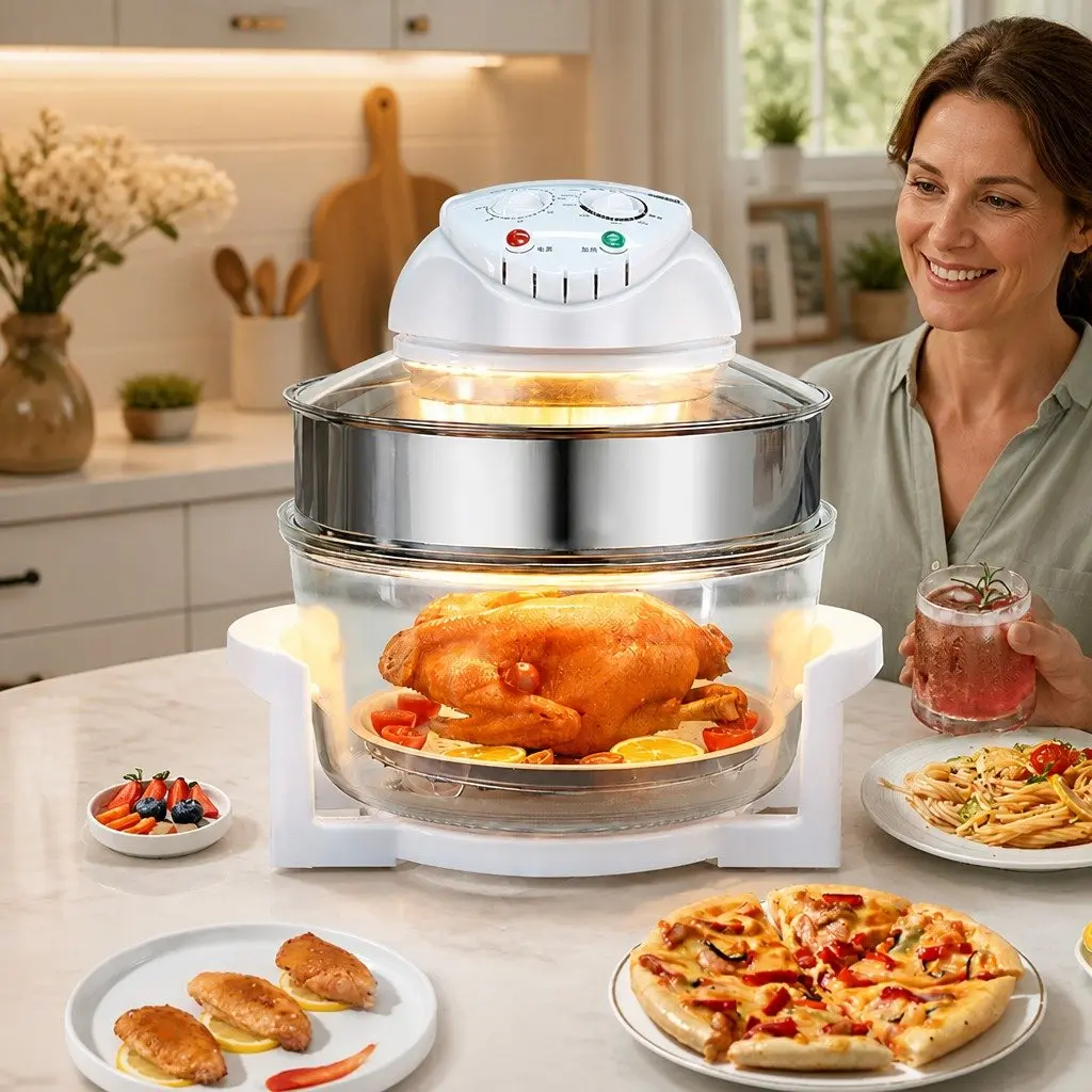 Air Fryer Convection Oven Electric 17L Large Capacity Oil-Free Cooking Timer