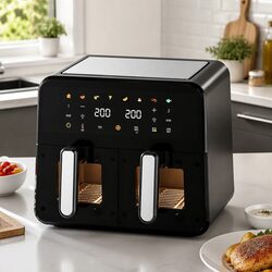 Friendly 12L Air Fryer with Dual Baskets - Your Cooking Companion