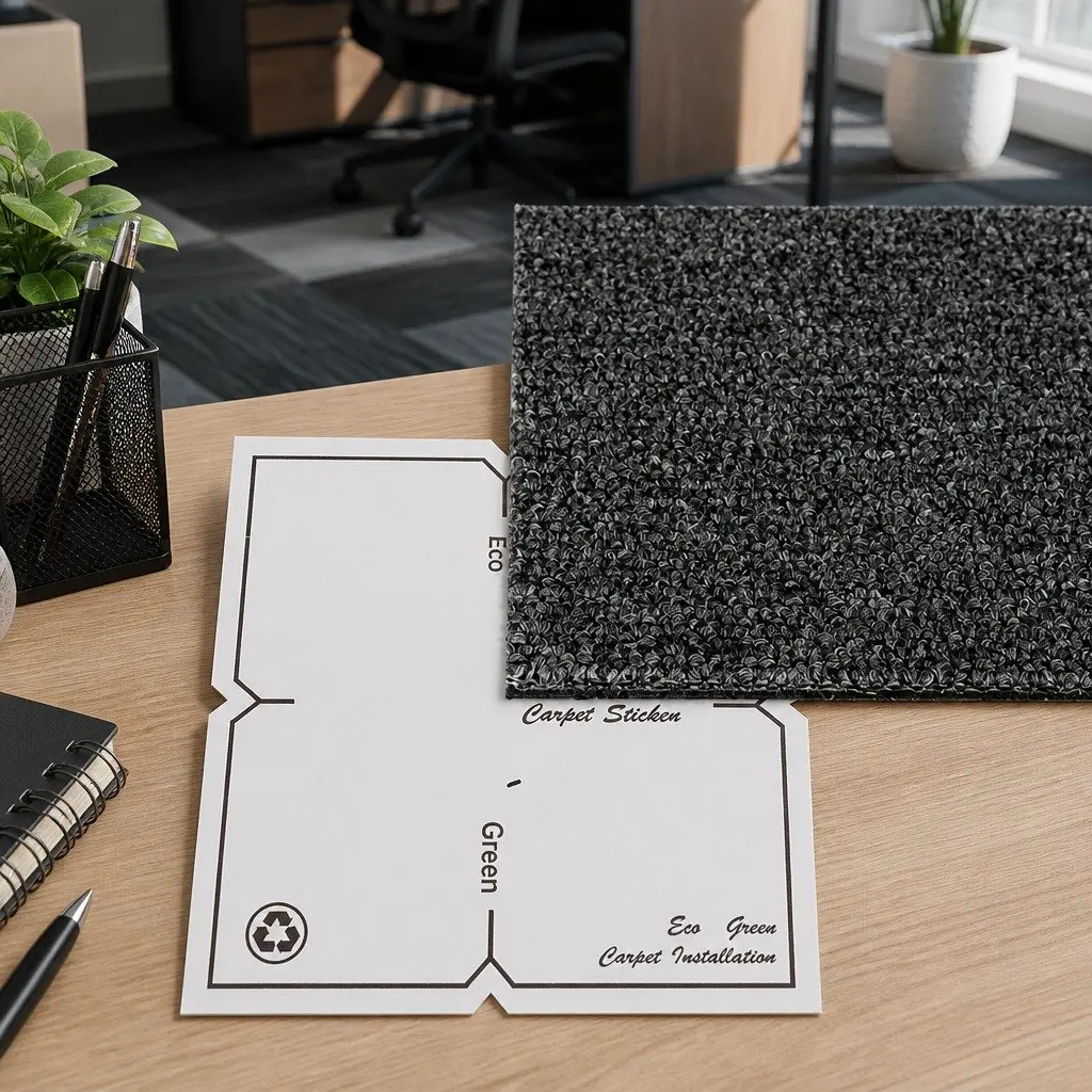 Carpet Tiles Heavy Duty Non-Slip 50cm x 50cm Grey Flooring