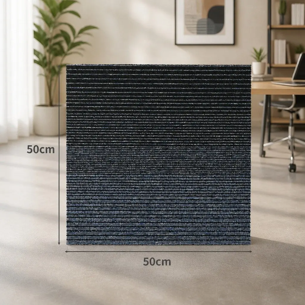 Carpet Tiles Commercial Grade 50x50cm Modular Floor Covering 5m2