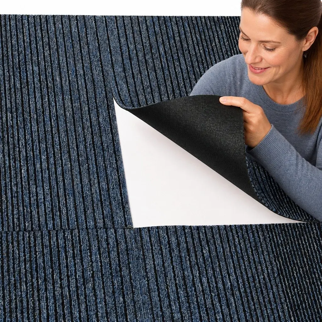 Carpet Tiles Commercial Grade 50x50cm Modular Floor Covering 5m2