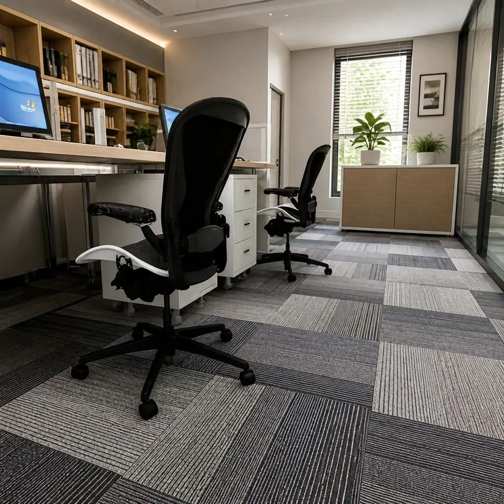 Carpet Tiles 5m2 Box 20 Pieces 50x50cm Commercial Grade Modular Flooring