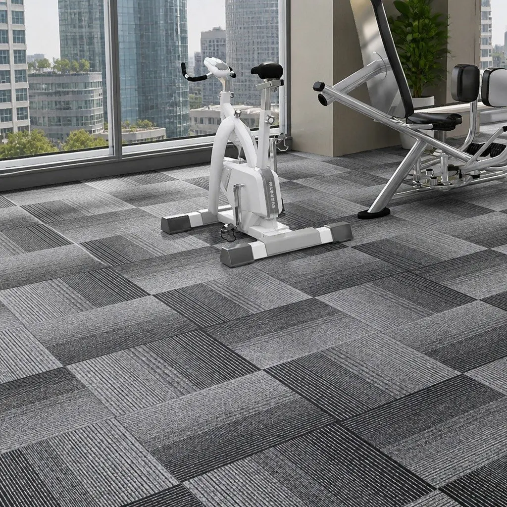 Carpet Tiles 5m2 Box 20 Pieces 50x50cm Commercial Grade Modular Flooring