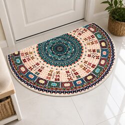 Friendly Semi-Circle Door Mat for Your Home