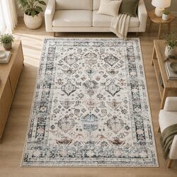 Friendly Vintage Short Pile Carpet 200x290cm