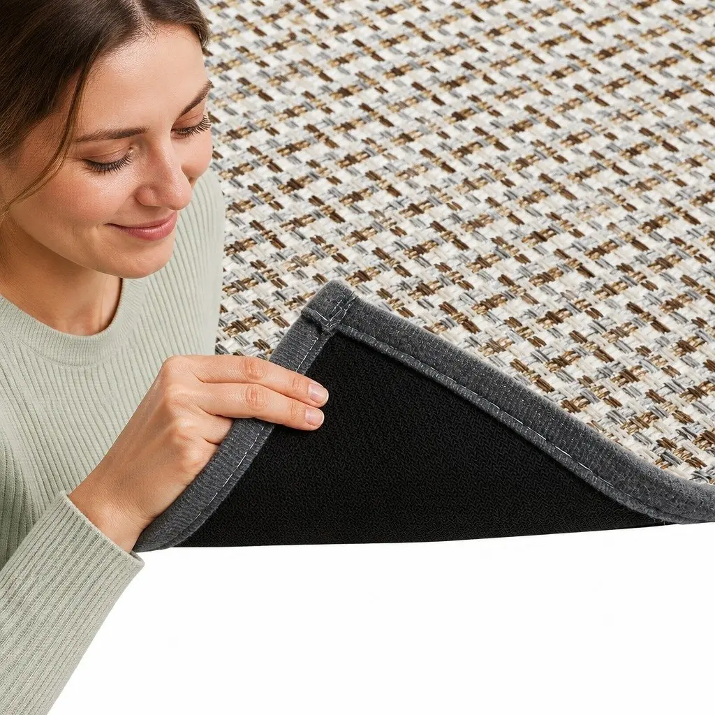 Kitchen Rug Non Slip Absorbent Mat 2 Piece Grey