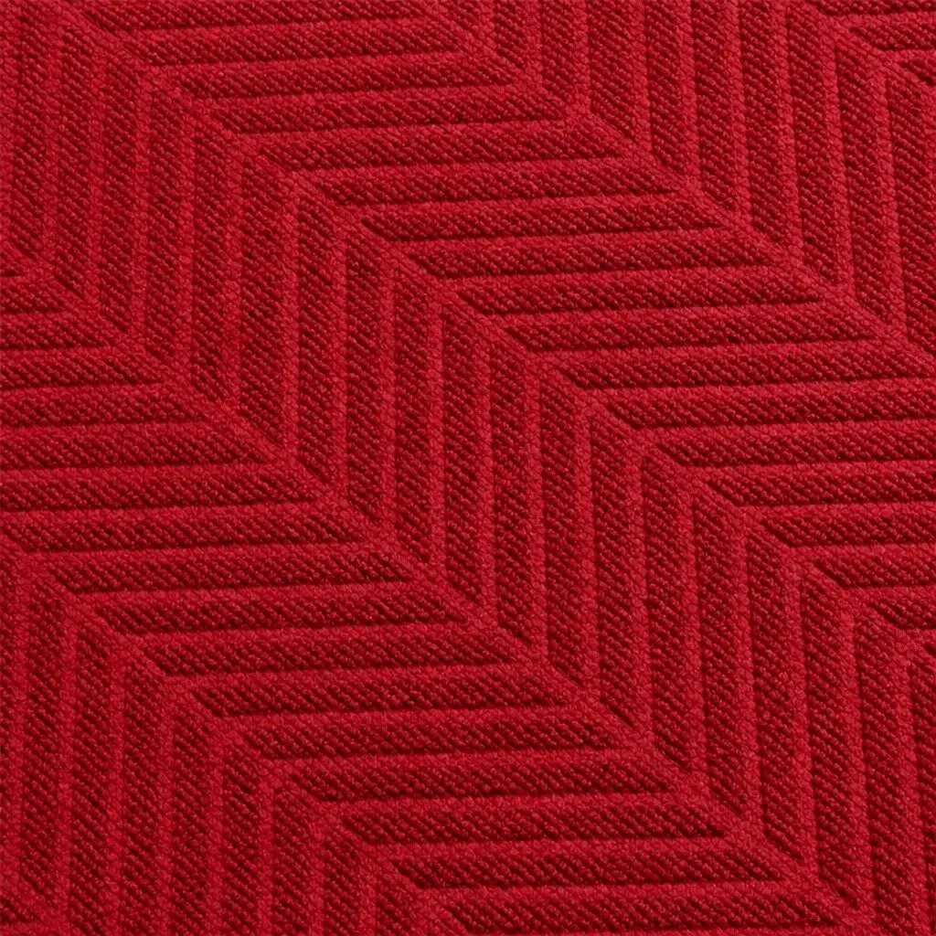 Floor Rug Anti Slip Non Slip 90cm x 305cm Tire Tread Design Red Mat