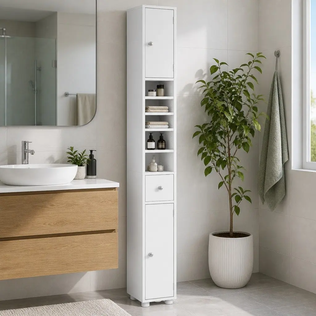 180cm Tall Bathroom Storage Cabinet