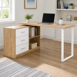 Your Friendly L-Shape Computer Desk with Storage