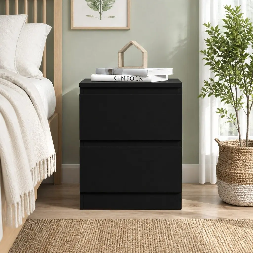 Bedside Table with 2 Drawers