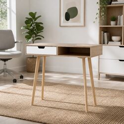 Your Perfect Oak White Computer Desk Awaits
