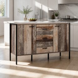 Friendly Wooden Sideboard Cabinet - Dark Grey
