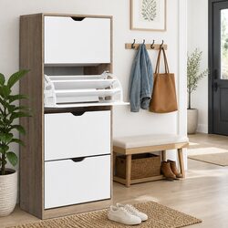 Efficient Shoe Organizer with Air Gap Handles