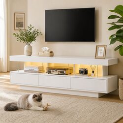 Friendly 160CM TV Unit with RGB Lights for Your Space
