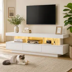 Friendly 160CM TV Unit with RGB Lights for Your Space