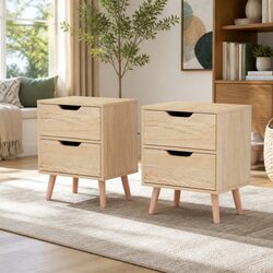 Your New Favorite Bedside Table with Two Drawers