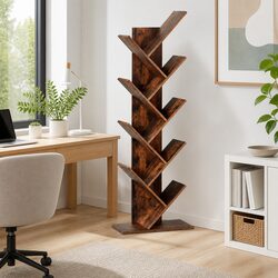 Friendly 9 Tier Tree Bookshelf for Your Needs