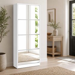 Your Friendly Shoe Rack with a Full-Length Mirror