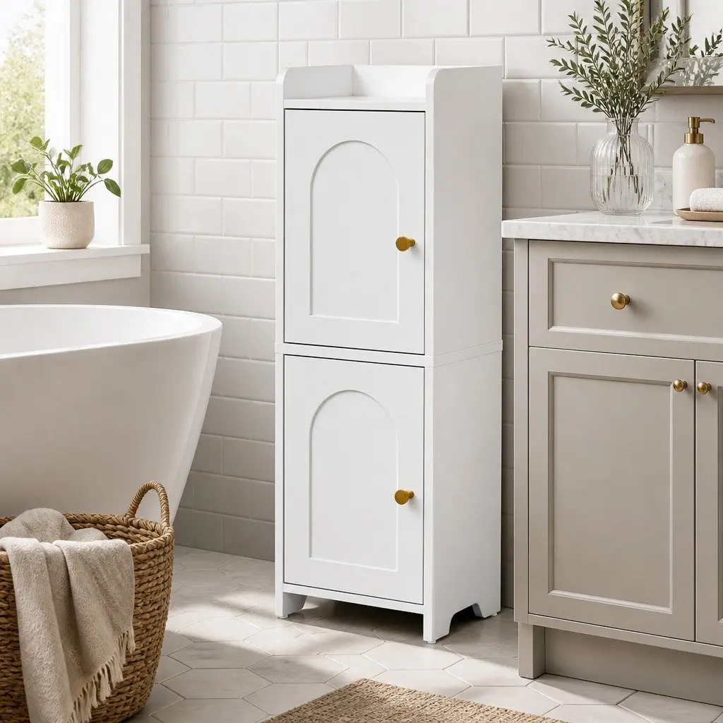Bathroom Organizer with Adjustable Shelves
