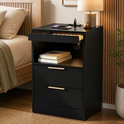Your New Bedside Table with Convenient Charging Options
