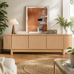 Friendly Oak Entertainment Unit for Your Media Needs