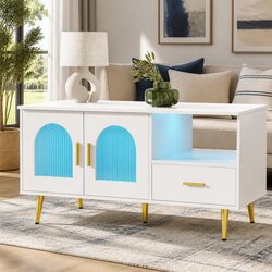 Friendly LED Coffee Table with Storage for Your Living Room