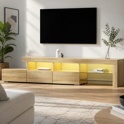 Create a Cozy Space with the 215cm Entertainment Unit