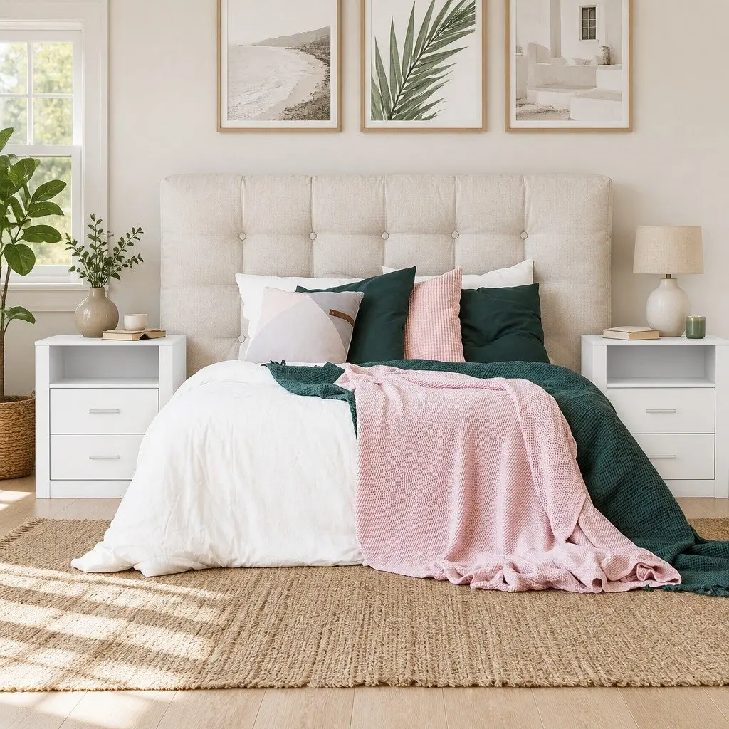 Bedside Table with 2 Drawers