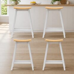 Your Perfect Bar Stool Set - 4 Wooden Chairs