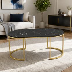 Your New Favorite Coffee Table with Marble Finish