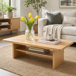 Your New 110cm Coffee Table with Open Storage