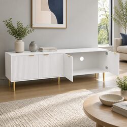 Friendly 180CM White TV Entertainment Unit for You