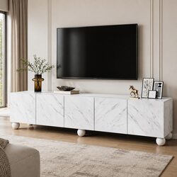 Your Friendly 200cm White TV Unit for Entertaining
